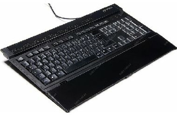 Revoltec Multimedia Keyboard K102 Touch / CZ / USB / Čierna (RE105)