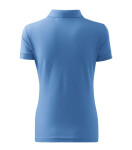 Bavlnené dámske polo tričko sky blue M