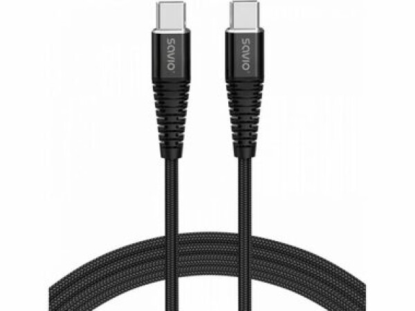 SAVIO CL-160 USB-C kábel / 480 Mbit/s / 2m (KBASAVUSB0019)