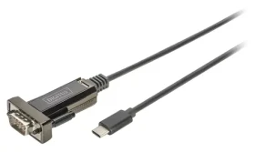 Digitus DA-70166 / Prevodník USB-C na sériový Port / RS232 / DSUB9 / 1 m (DA-70166)