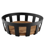 Eva Solo Košík na pečivo Nordic Kitchen čierny plast bambus 22 x 7 cm