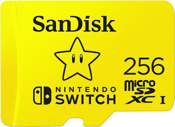 SanDisk Nintendo Switch MicroSDXC Class (SDSQXAO-256G-GNCZN)