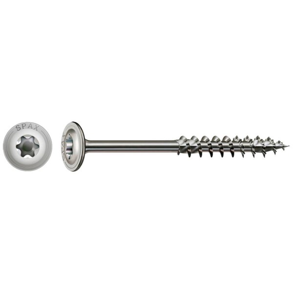 SPAX R 88193 m.Spitze/T-STAR TG 257000801605 skrutka do dreva 8 mm 160 mm Torx, vnútorná korunka šesťhranná Ušlechtilá ocel V2A nerezové 50 ks; 0257000801605