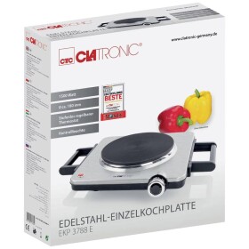 Clatronic EKP 3788 čierno šedá / Jednoplatničkový elektrický varič / 1500W (4006160717655)