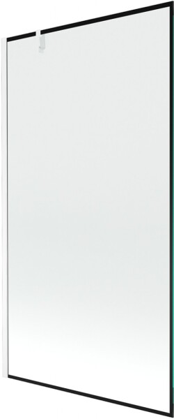 MEXEN/S - Next vaňová zástena FIX 100 x 150, čierna dekor, biela 895-100-000-00-70-20