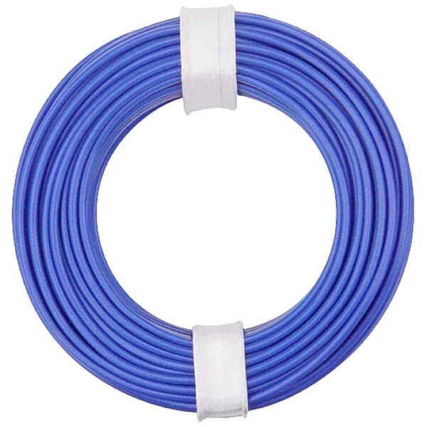 Donau Elektronik 150-012 opletenie / lanko, 1 x 0.50 mm², modrá, 10 m; 150-012