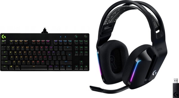 Logitech G PRO GX Blue (920-009392) + G733 Lightspeed Czarne (981-000864)