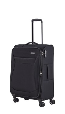 Stredný textilný kufor Travelite Chios M Black
