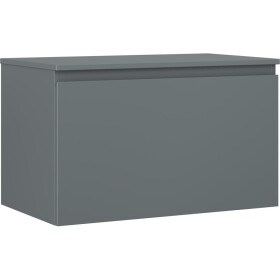 MEXEN/S - Orio kúpeľňová skrinka pod umývadlo 80 cm s doskou, 1 šuplík, grafit mat 91A10-08047-1-BFC66