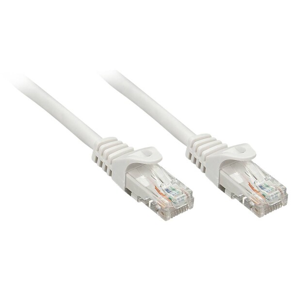 LINDY 48165 RJ45 sieťové káble, prepojovacie káble CAT 6 U/UTP 5.00 m sivá 1 ks; 48165