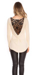 Trendy Koucla shirt with lace Einheitsgroesse