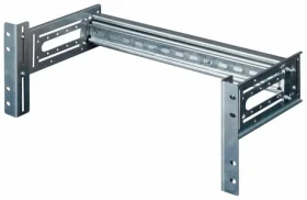 Equip DIN lišta pre 19" rack RAL7035 šedá / Modul DIN lišty / 2U / 485 mm (EZR-DIN-4)