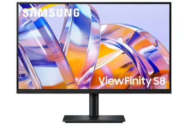 27" Samsung ViewFinity S27H804UAU čierna / Monitor / IPS / 3840 x 2160 / 16:9 / 350cd-m2 / HDMI + DP / USB hub / LAN (LS27H804UAUXEN)