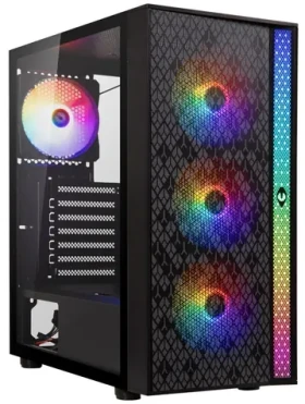 Bitfenix Light čierna / Skriňa / ATX / 2x USB 3.0 + USB 2.0 / 4X 120mm RGB / tvrdené sklo / bez zdroja (BFC-LIG-300-KKGXP-2F)