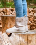Muris Siberia Warm Taupe zimné barefoot čižmy 34 EUR
