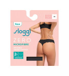 Dámske nohavičky ZERO z mikrovlákna 2.0 Hipstring 2P - BLACK - čierna 0004 - SLOGGI BLACK XL