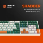 Canyon Shadder GKW-11 biela/béžová / Herná klávesnica / mechanická / RGB / bezdrôtová / CZ/SK layout (CND-SKBW11-CS)