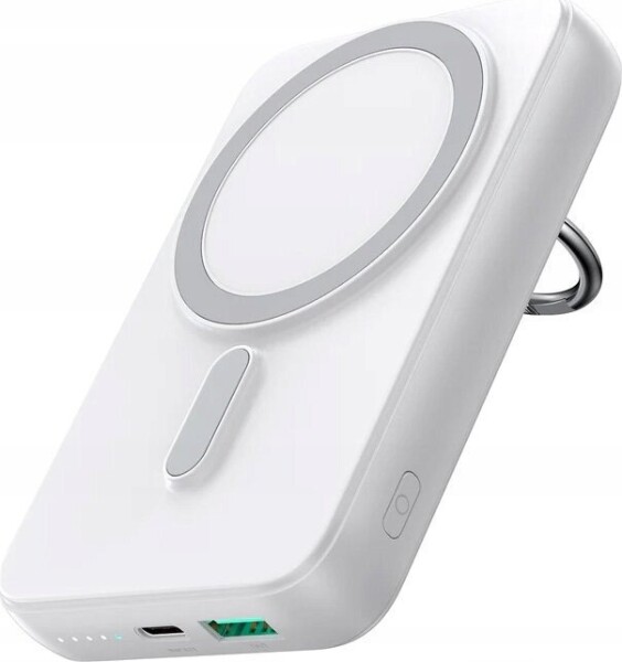 Joyroom Joyroom JR-W050 10000mAh 20W MagSafe z ringiem i podstawką Biely