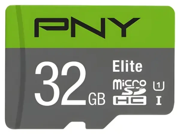 PNY Elite microSDHC 32 GB / Pamäťová karta / UHS-I / Class 10 U1 / 100 MB/s (P-SDU32GU185GW-GE)