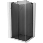 MEXEN/S - Velar L sprchovací kút, posuvné dvere 110 x 85, grafit, grafit kartáčovaná 871-110-085-43-66