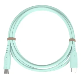 PremiumCord silikónový USB-C - USB-C tyrkysová / Kábel / 60W / PD / 480 Mbps / 1,5 m (ku31sa15t)