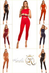 Sexy KouCla PaRtY TimE Glitter Jumpsuit BORDEAUX XS