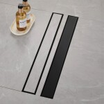 REA - Odtokový žľab 100 Pure Neox - matný čierny REA-G6605
