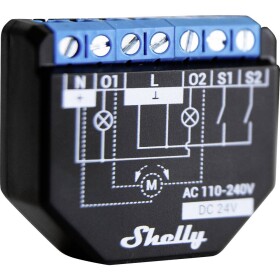 Shelly Plus 2PM spínač pohonu Wi-Fi, Bluetooth; Shelly_Plus_2PM