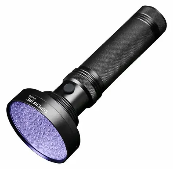 Superfire UV06 čierna / Ultrafialové svietidlo / 395 nm / 6x AA / IP46 (UV06)
