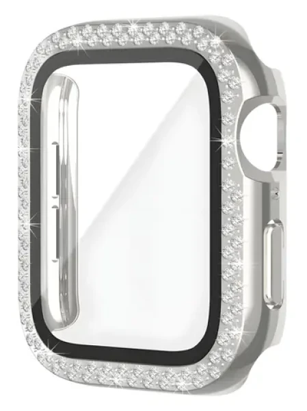 Worryfree Bling Bumper strieborná / Puzdro pre Apple Watch / 41 mm (SD18CV-SLV-41)