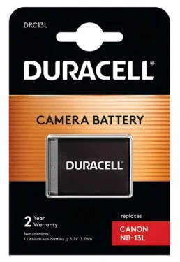Duracell DRC13L pre Canon NB-13L / Batéria / čierna / 1010 mAh / Li- ION (DRC13L)