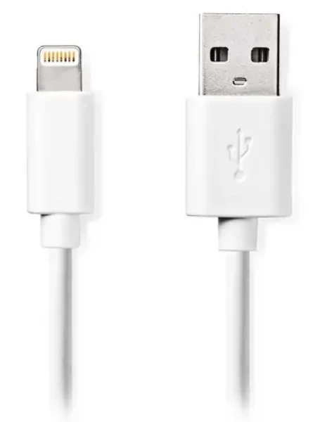Nedis Lightning kábel 3 m biela / Dátový kábel / USB-A (M) - Lightning 8-pin (M) (CCGL39300WT30)