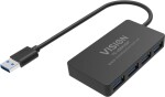 Vision 4 x USB 3.0 Anschlusse - 5Gbps - 30 cm Kabel - schwarz