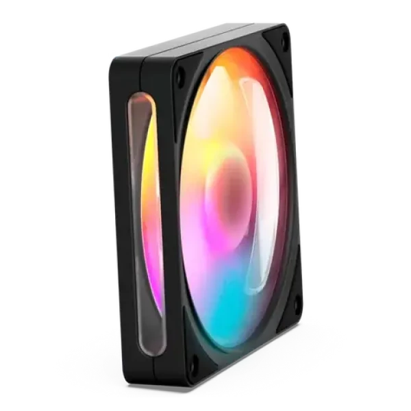NZXT F120 RGB čierna / Ventilátor / 120 mm / FDB ložisko / RGB LED / 4-pin PWM (RF-R212S-BF)