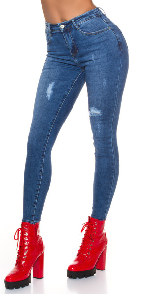 Sexy calssic Skinny Highwaist Jeans denimblue