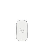 Bastion Collections Keramický oválny tanierik White/Brown srdce