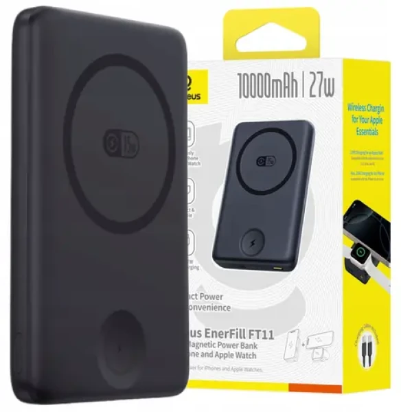 Baseus EnerFill FT11 čierna / Powerbanka / 10 000 mAh / 27W (6932172692667)