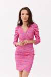 Denné šaty SUK0329 tmavoružové - Roco Fashion 34
