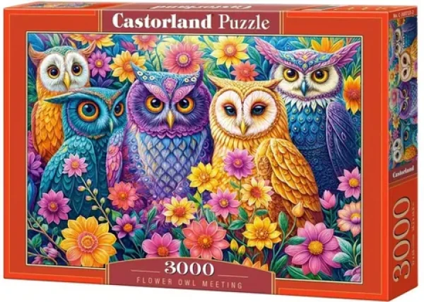 Castorland 300723-2 Puzzle Sovie stretnutie v kvetoch