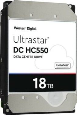 WD Ultrastar DC HC550 18TB (0F38459) / HDD / 3.5" SATA III / 7 200 rpm / 512MB cache / 5y / pre dátové centrá (0F38459)