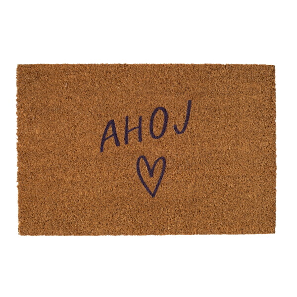 Bella Rose Rohožka z kokosových vláken Ahoj / Srdíčko