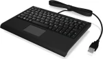 Keysonic ACK-3410 US čierna / Mini klávesnica / Touchpad / USB / 80 kláves (60378)