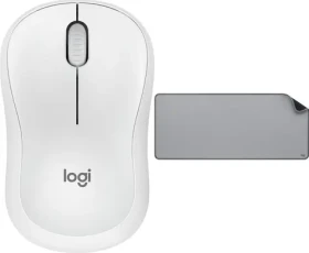 Logitech M240 Silent biela + Studio Series Mid Grey / Sada bezdrôtová myš a podložka / optická / 4000 DPI / USB prijímač