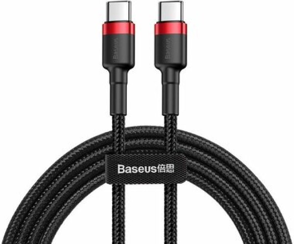 Baseus CATKLF-G91 Cafule Series čierna / kábel USB-C / PD2.0 60W / Flash / 1m (CATKLF-G91)