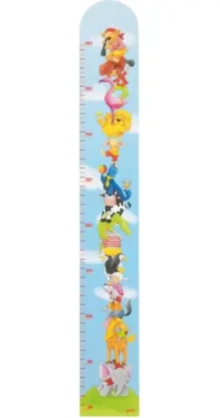 GOKI Drevený rastový meter Zvieracia pyramída / od 0 rokov (60673)