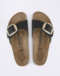 Birkenstock Madrid Big Buckle Nubuck Leather Black 40