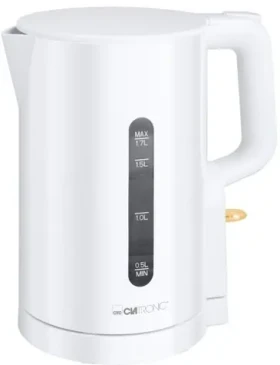 Clatronic WK 3835 biela / Rýchlovarná kanvica / 2200 W / 1,7 l / vyberateľný filter (264836)