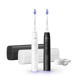 Philips Sonicare 6500 HX7419/01 Set zubných kefiek čierna biela / 62 000 pulzov / časovač (HX7419/01)