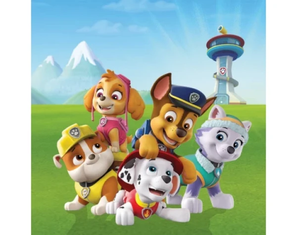Detský obraz Paw Patrol veža, 35x35 cm%