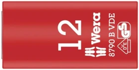 WERA 8790 B - 12 x 46 mm/ Nadstavec nástrčných hlavíc Zyklop VDE / izolovaný / s pripojovacím rozmerom 3|8 (05004956001)